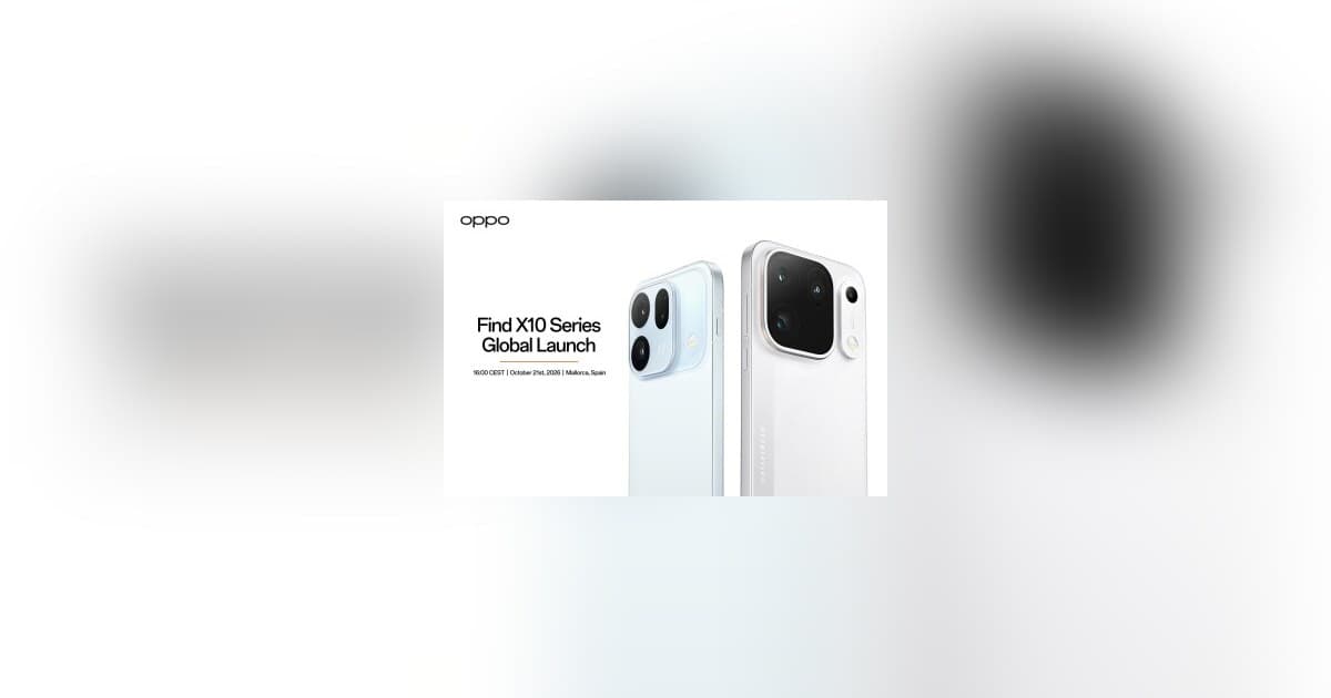 OPPO Find X10 Series Global Launch Set for October 21 with Triple 200MP Camera System