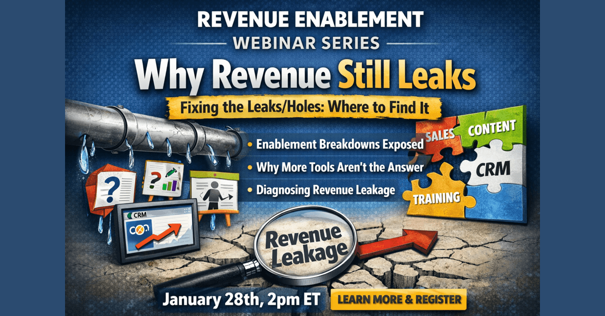 SalesNexus Launches Webinar Series to Help B2B Sales Leaders Identify and Fix Revenue Leakage