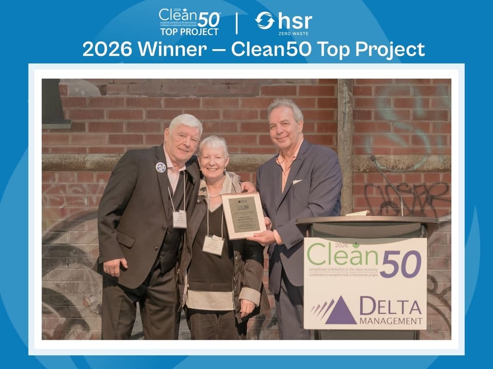 HSR Zero Waste's Large-Scale Project Wins Clean50 Top Project Award for Measurable Sustainability Impact