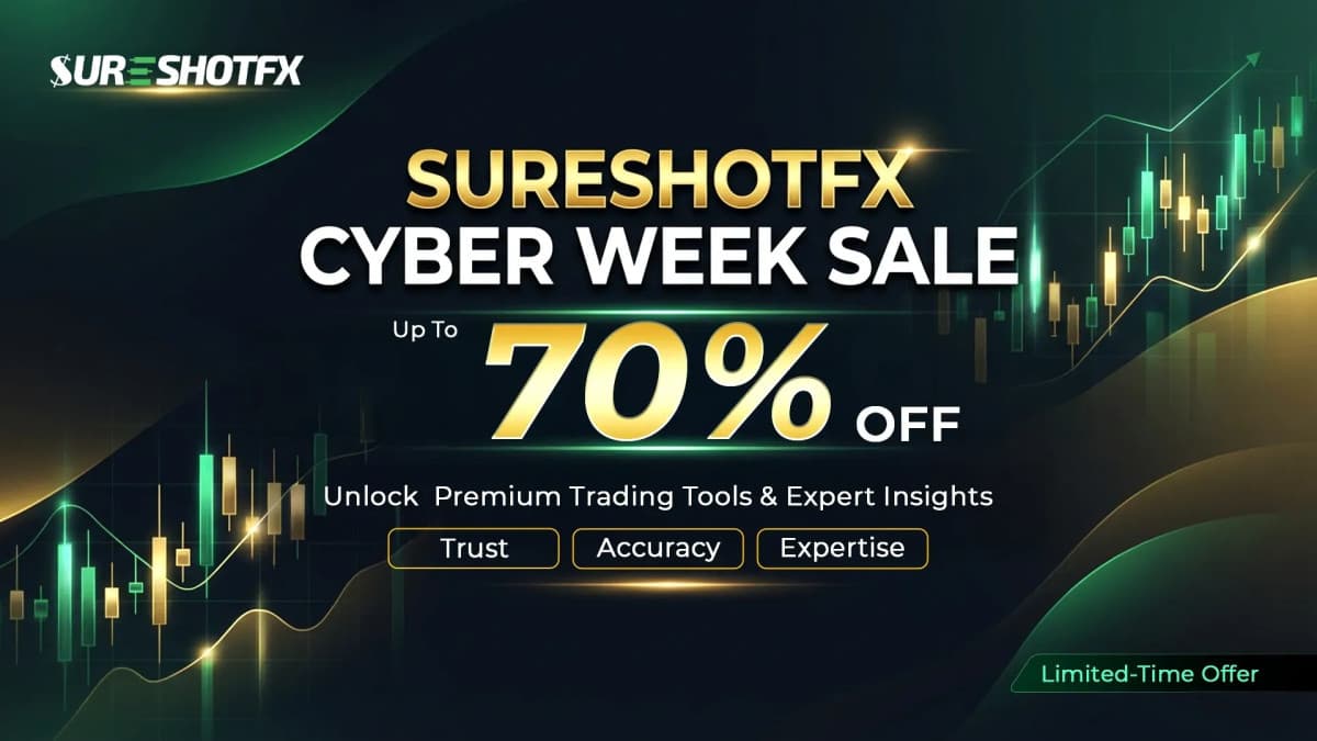 SureShotFX Cyber Week Sale Offers Up to 70% Off on VIP Signal Plans