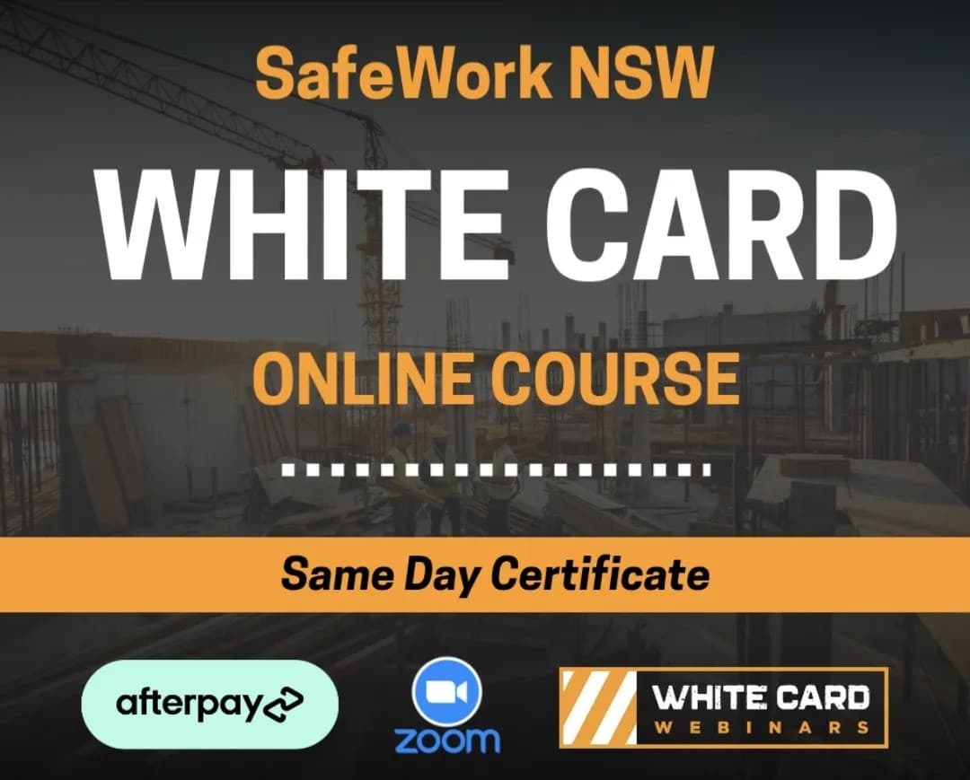 White Card Webinars Simplifies Online White Card Training for NSW Residents
