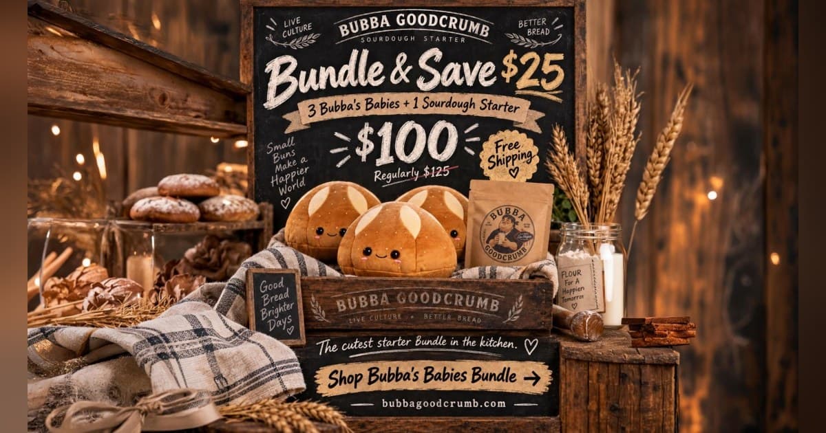 Bubba Goodcrumb Takes Sourdough Plush Nationwide, Blending Baking Culture with Collectible Appeal
