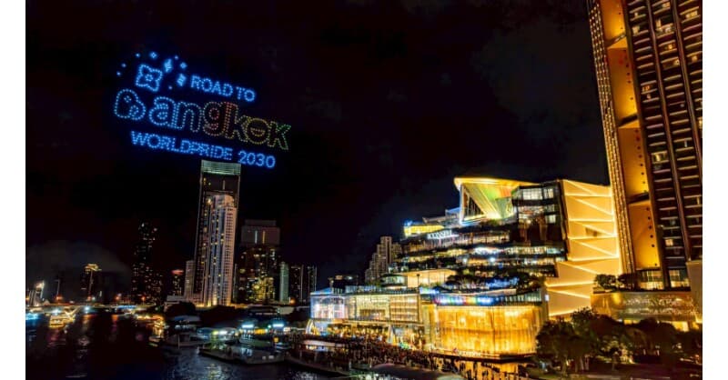 ICONSIAM's Historic Rainbow Drone and Fireworks Show Highlights Thailand's Readiness for World Pride 2030