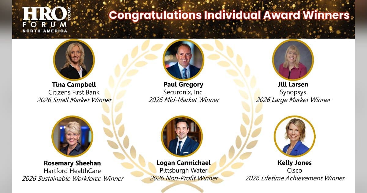 HRO Today Announces 2026 CHRO of the Year Award Winners at Philadelphia Gala