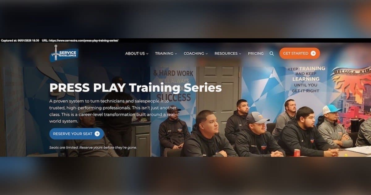 PRESS PLAY Live Training Marks 14 Years of Practical Home Service Training