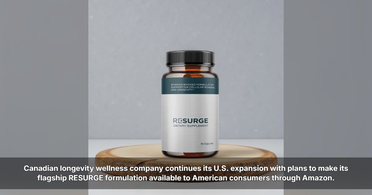 AgeReverse Announces Upcoming Amazon Availability for RESURGE