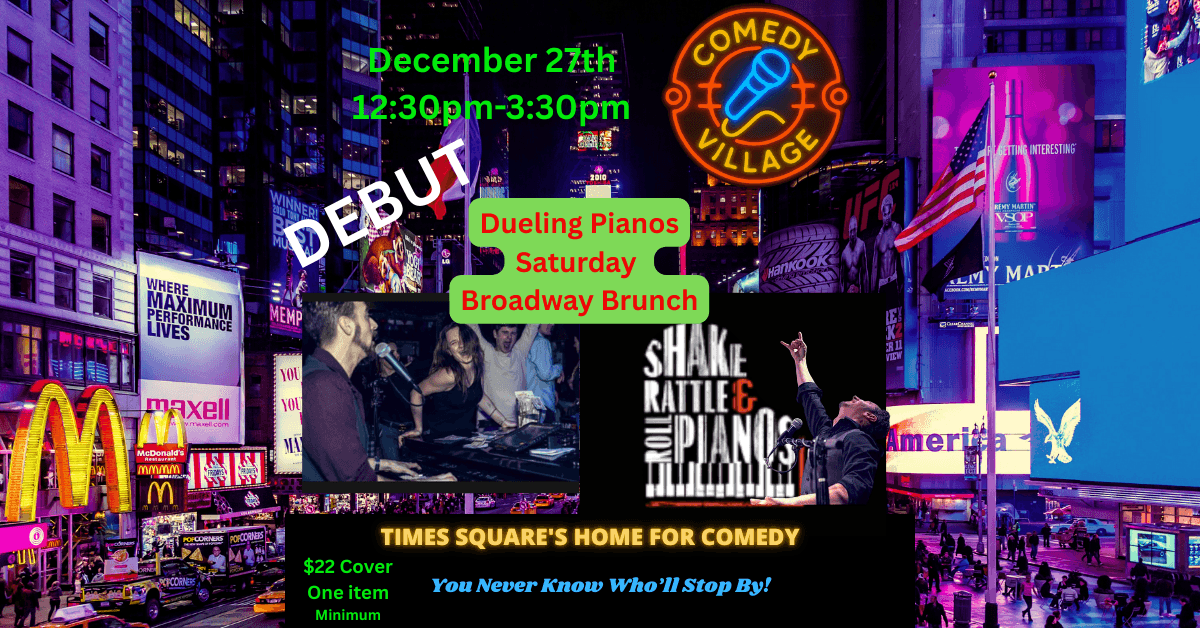 Comedy Village Launches Interactive Dueling Pianos Brunch Show in Times Square