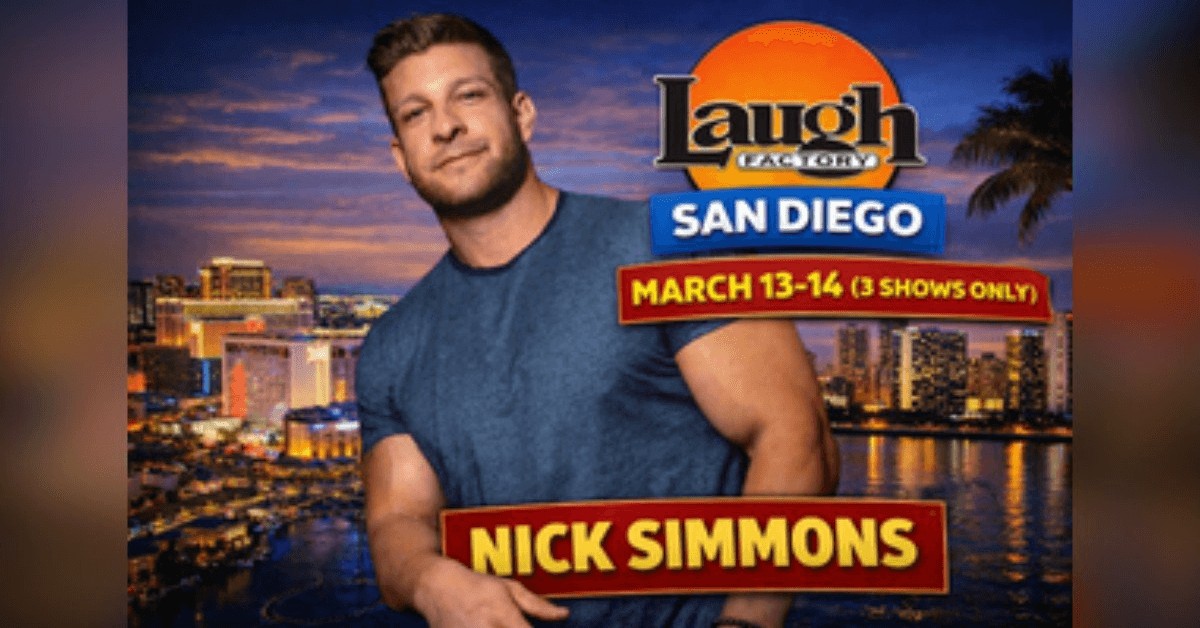 Nick Simmons to Headline Three Shows at Laugh Factory San Diego March 13–14