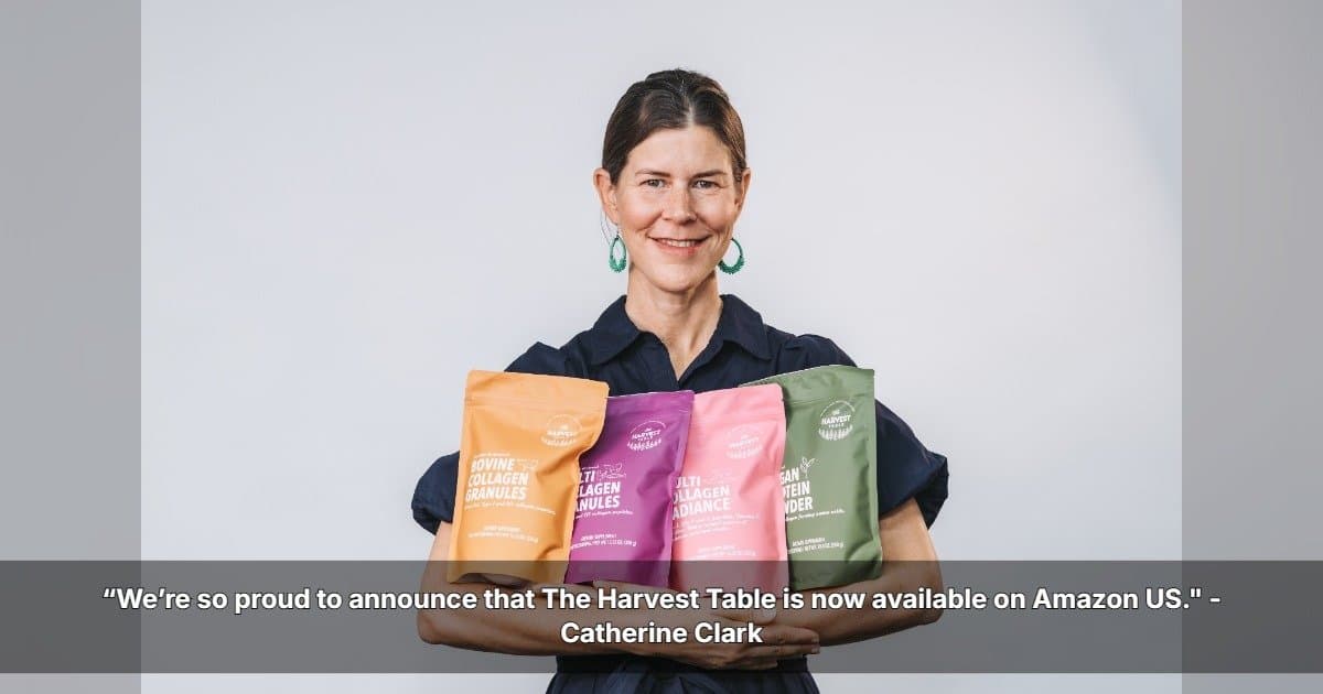 The Harvest Table Founder Marks U.S. Amazon Launch with Personal Message as Full Product Line Goes Live
