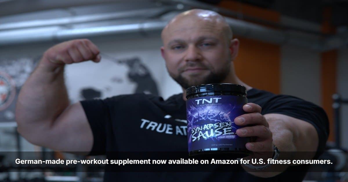 TNT Introduces Synapsensause Pre-Workout to U.S. Market via Amazon, Emphasizing German Quality and Dual-Source Caffeine